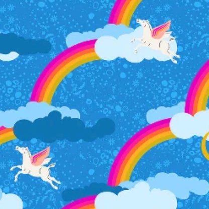 PRE-ORDER November 2026 || Menagerie by Alison Glass Pegasus in Pond - Sold by the Half Yard