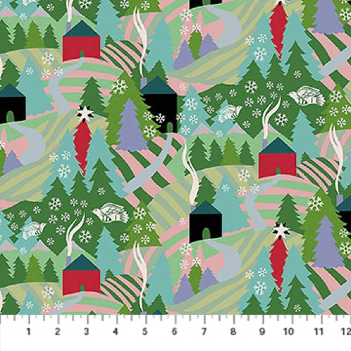Anna Maria Cozy Christmas - 6 Fat Quarter Bundle