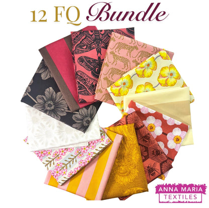 12 Fat Quarter Bundle - Anna Maria Curated Bundle - Tango and Iconic
