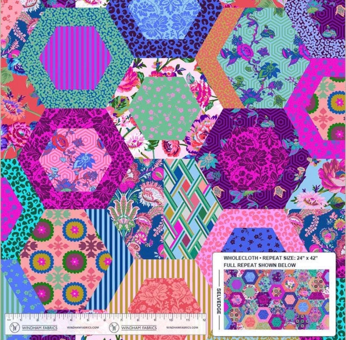 PRE-ORDER, Jennifer Paganelli Best Day Ever Elizabeth Multi Whole Cloth 55581-1, Windham Fabrics, 100% Cotton, January 2027 - Half Yard