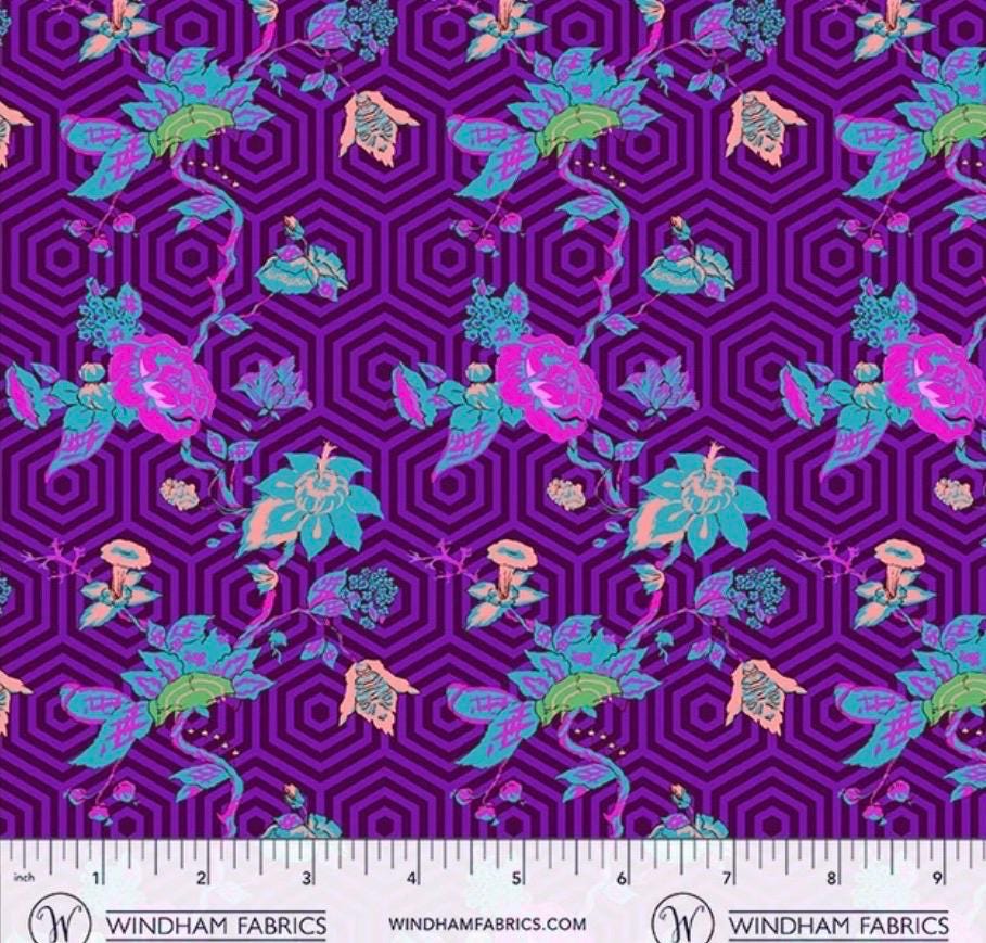 PRE-ORDER, Jennifer Paganelli Best Day Ever Elena 55585-2 Plum, Windham Fabrics, 100% Cotton, January 2027 Release - Sold by Half Yard