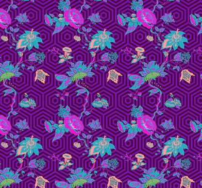 PRE-ORDER, Jennifer Paganelli Best Day Ever Elena 55585-2 Plum, Windham Fabrics, 100% Cotton, January 2027 Release - Sold by Half Yard