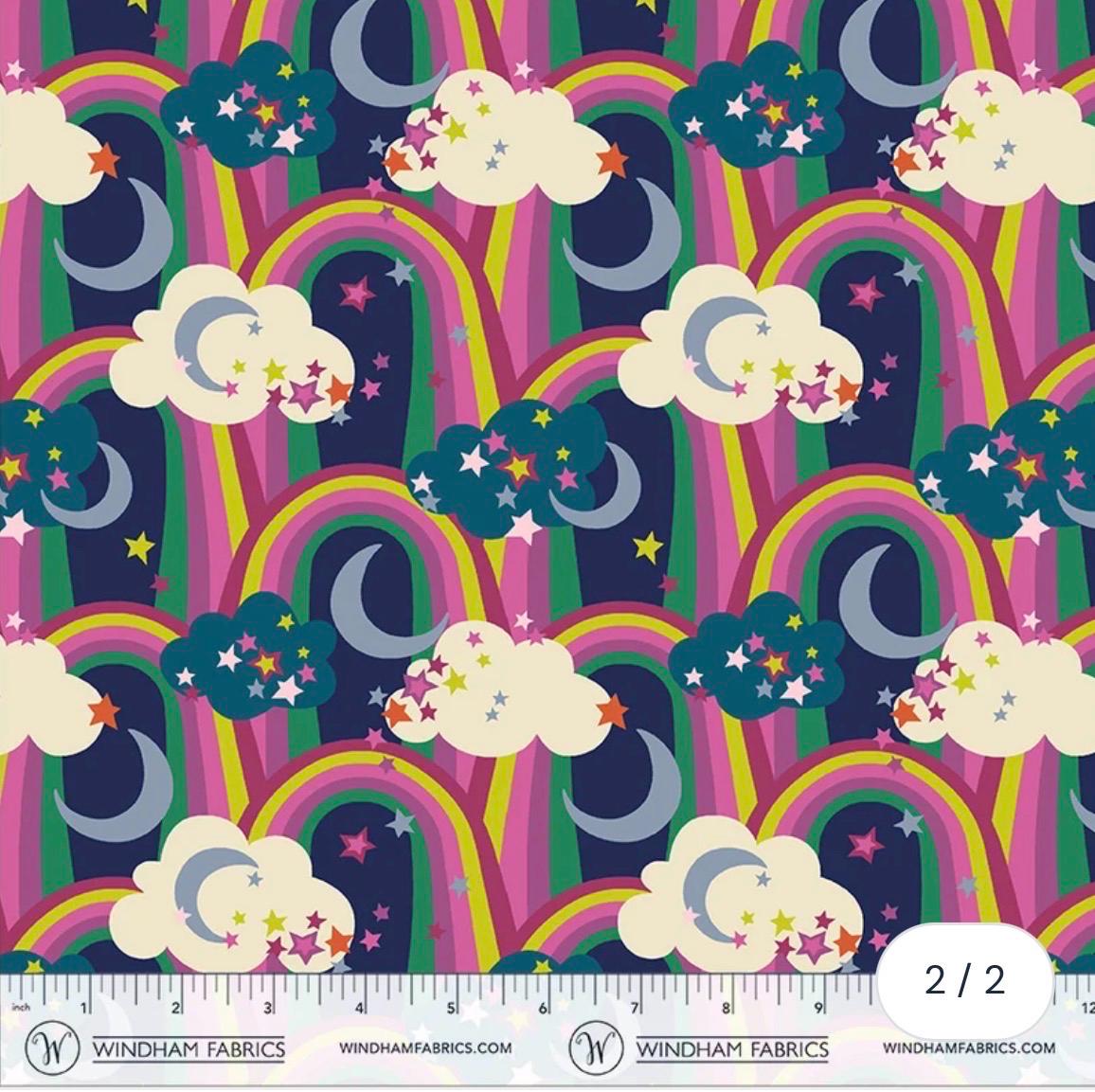 PRE-ORDER, Sally Kelly Cosmos Galaxy Deep Space Iris, Windham Fabrics, 100% Cotton Fabric, November 2026 Release - Sold by Half Yard