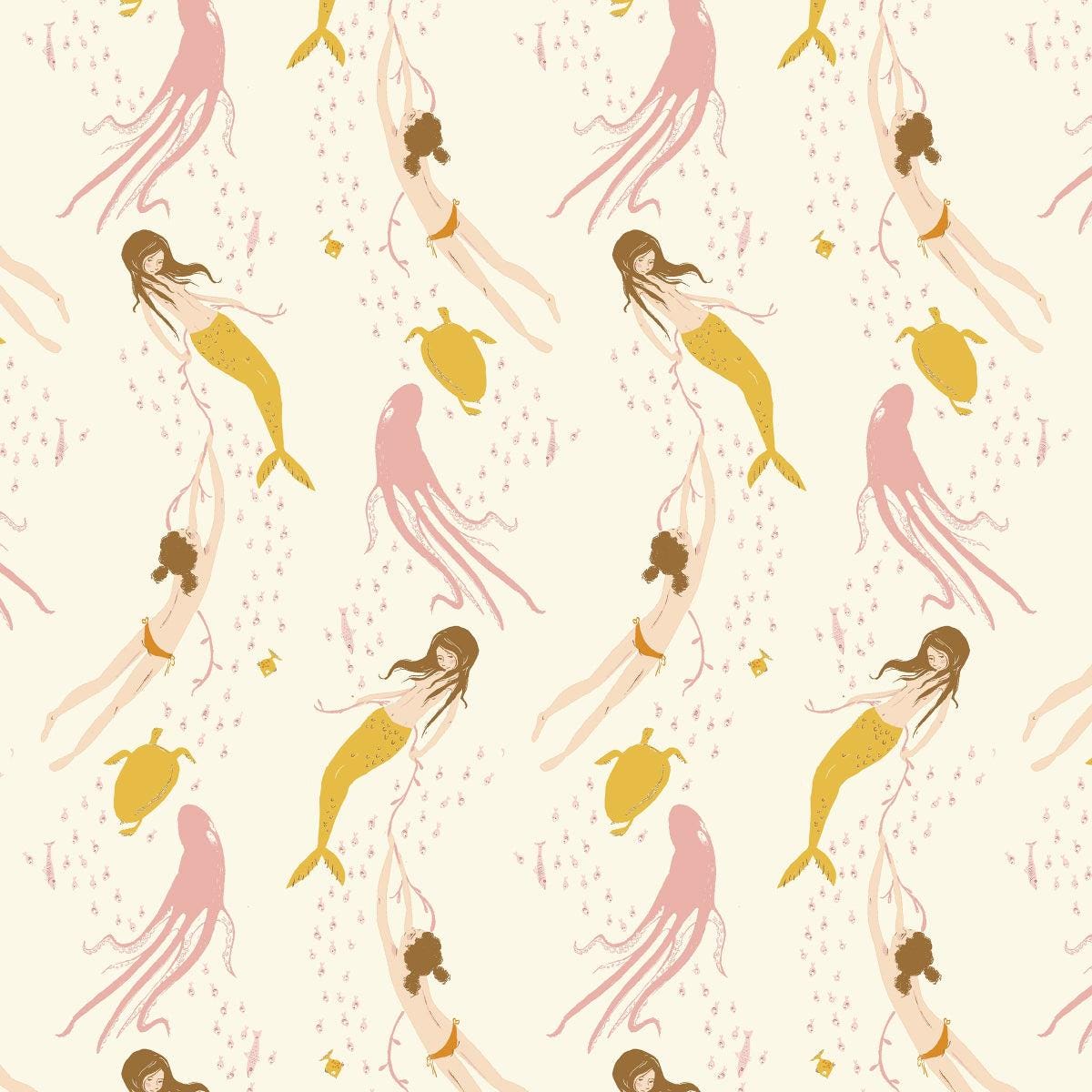 Heather Ross Fat Quarter or Half Yard Bundle – Studio Edit Favorites - Bicycles, Mermaids, Princess, Ballerinas