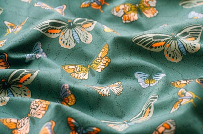 Butterfly Cotton Fabric - Happy Camper Free Spirited - Maureen Cracknell for Art Gallery HPC-64604 - Sold by the Half Yard