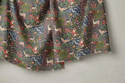 Enchanted, Under the Canopy, Woodland Animals by Monaluna, Windham Fabric, Organic Cotton, Sold by the Half Yard