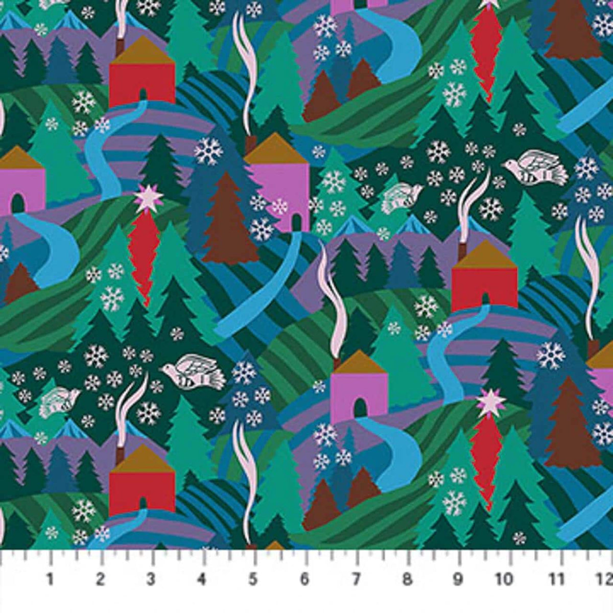 Anna Maria Cozy Christmas - 6 Fat Quarter Bundle
