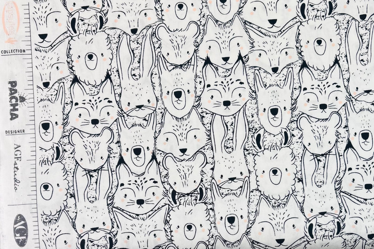 2EG Pacha Collection * Wild Friends CAP-PA-1400 Art Gallery Fabrics AGF | Sold by the Half Yard