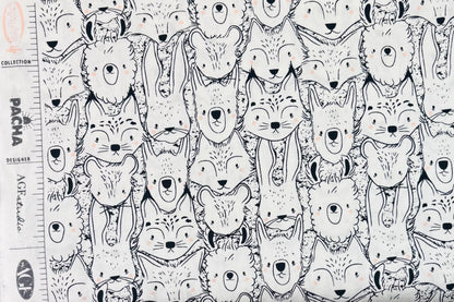 2EG Pacha Collection * Wild Friends CAP-PA-1400 Art Gallery Fabrics AGF | Sold by the Half Yard