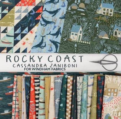 Cottage Check in Navy (55406-4) | Rocky Coast | Cassandra Zaniboni | Windham | Sold by Half Yard