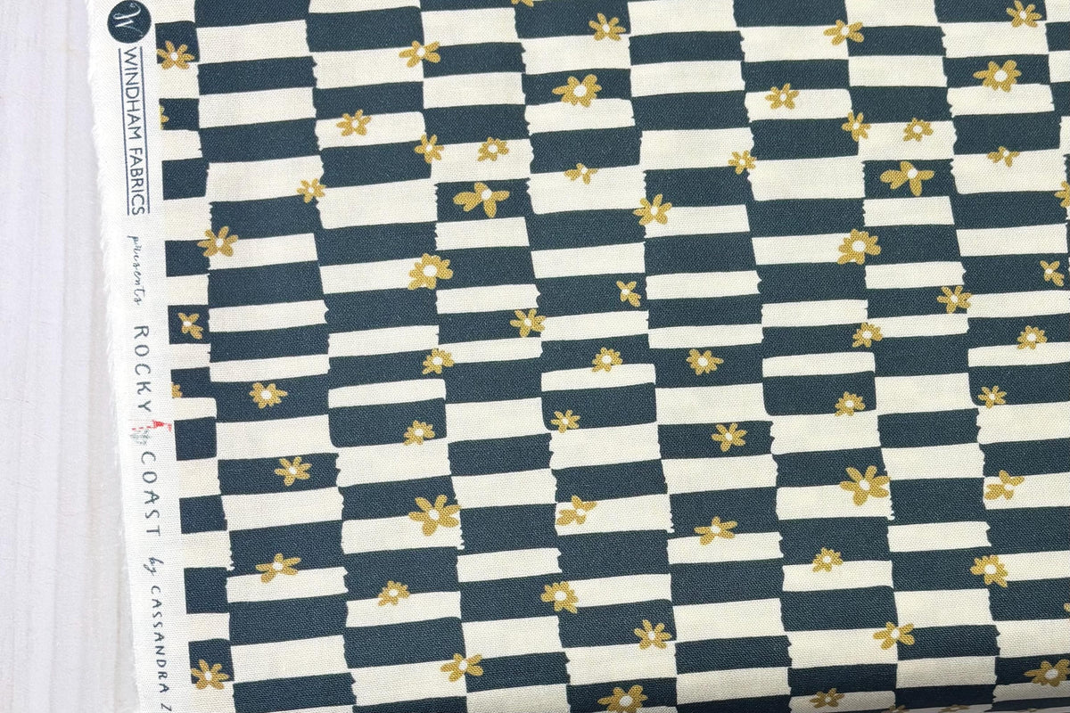 Cottage Check in Navy (55406-4) | Rocky Coast | Cassandra Zaniboni | Windham | Sold by Half Yard