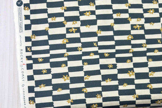 Cottage Check in Navy (55406-4) | Rocky Coast | Cassandra Zaniboni | Windham | Sold by Half Yard