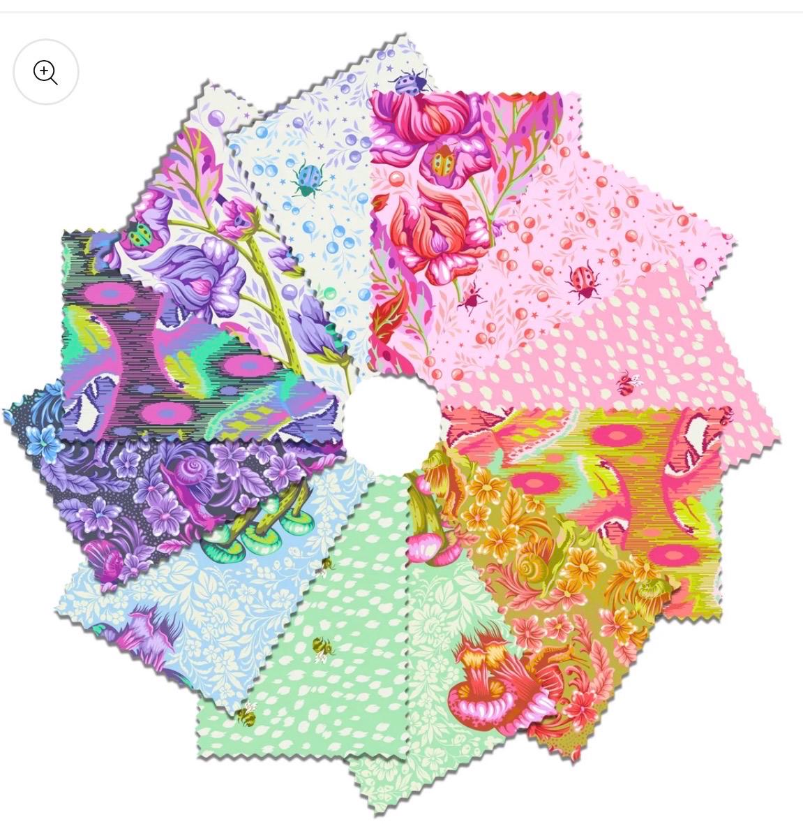PRE-ORDER, Tula Pink Down to Earth, Motherized User in Afterglow - 108” Wideback, FreeSpirit Fabrics, 100% Cotton, March 2027 Release