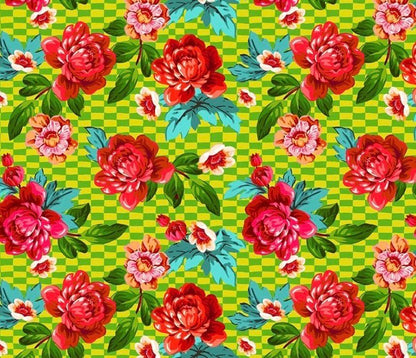 PRE-ORDER | Riviera Odile Bailloeul Mini Al Fresco Green - FreeSpirit Cotton Fabric - November Delivery - Sold by the Half Yard