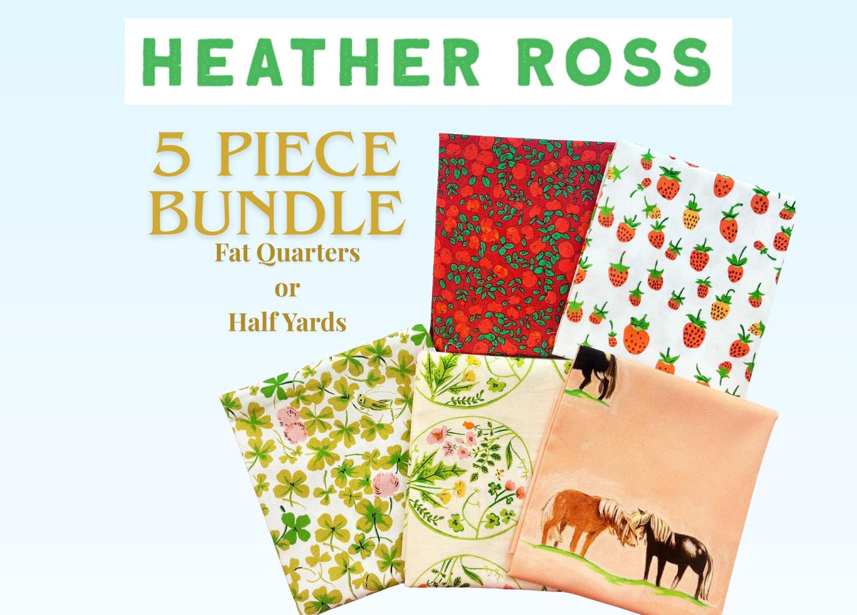 Heather Ross Fat Quarter or Half Yard Bundle – Studio Edit Handmade Forestburgh