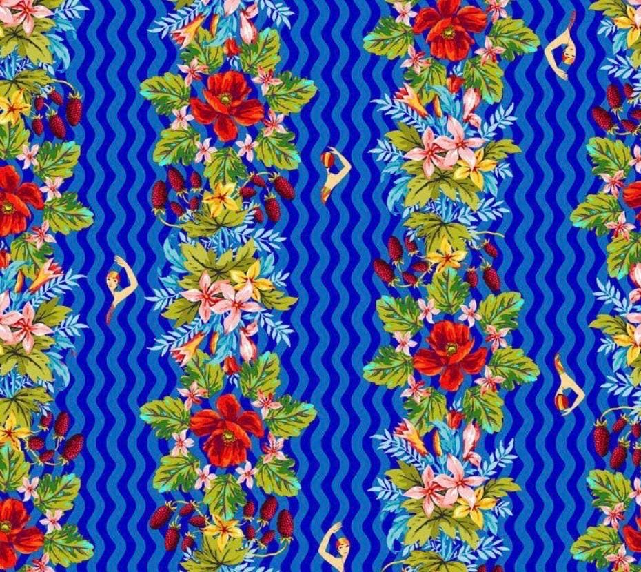 PRE-Order Rivera by Odile Bailloeul- Poolside PWOB128.BLUE- Half Yard- November 2026