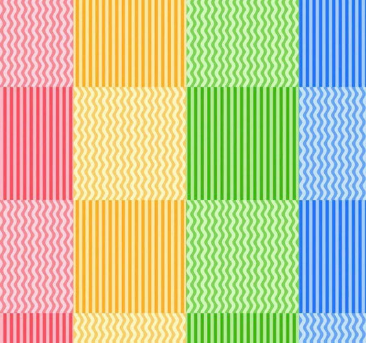 PRE-Order Rivera by Odile Bailloeul- Waves & Lines PWOB137.BRIGHT- Half Yard- November 2026