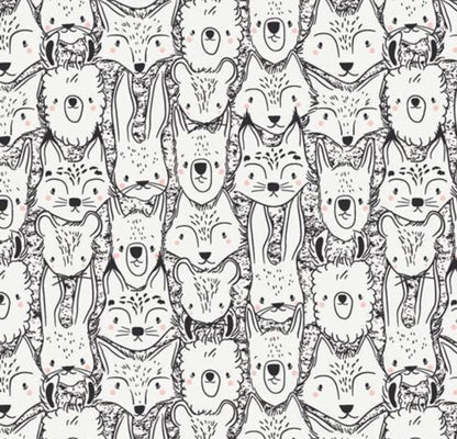 2EG Pacha Collection * Wild Friends CAP-PA-1400 Art Gallery Fabrics AGF | Sold by the Half Yard