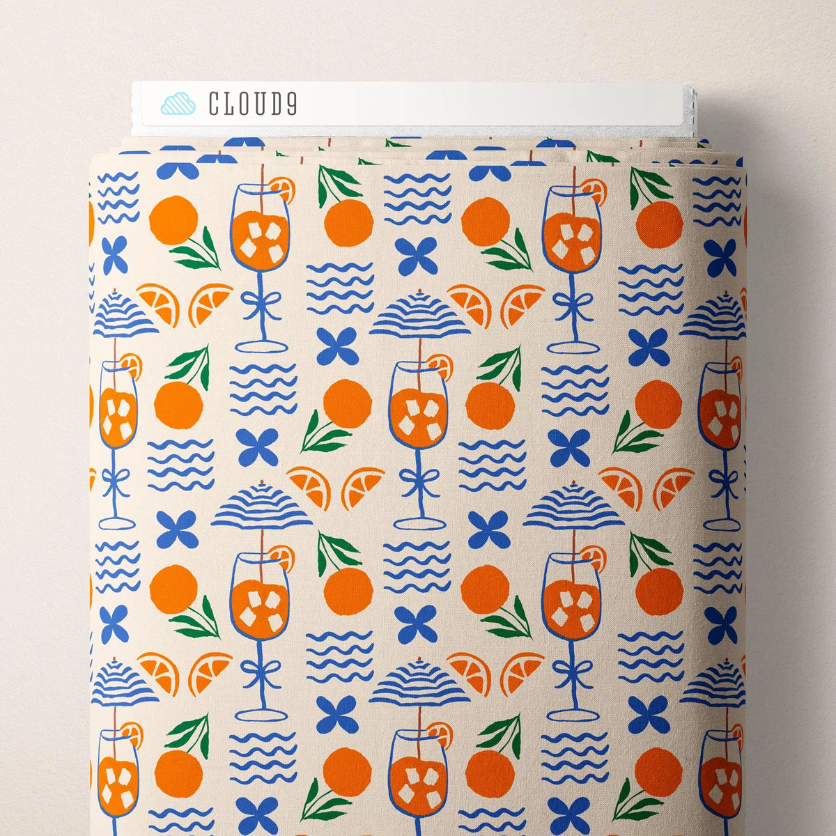 PREORDER March 27 | Italian Summer | Aeperol Spritz 229886 by Cloud9 | Sold by Half Yard