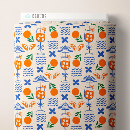 PREORDER March 27 | Italian Summer | Aeperol Spritz 229886 by Cloud9 | Sold by Half Yard