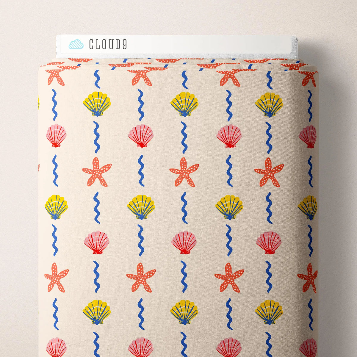PREORDER March | Italian Summer | Seashell Stripes 229889 by Cloud9 | Sold by Half Yard