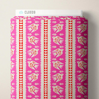 PREORDER Dec 26 | Folka Stripe | Pink 229915 by Cloud9 | Sold by Half Yard