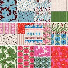PREORDER Dec 26 | Folka Hibiscus | Pink/Red 229906 by Cloud9 | Sold by Half Yard