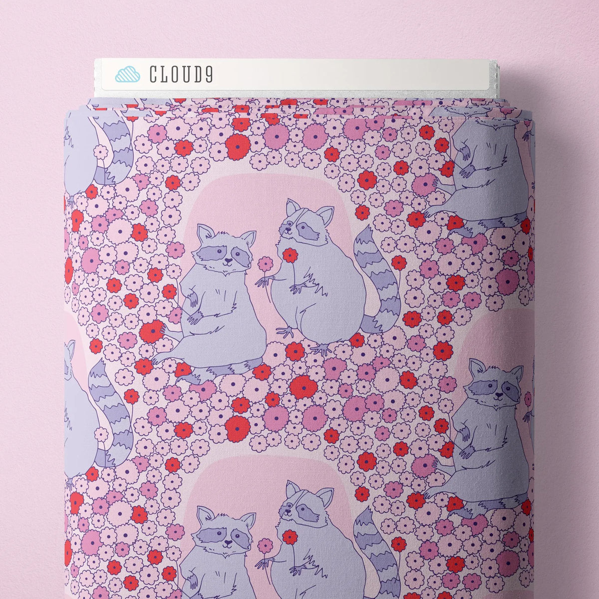 PREORDER Dec 26 | Forest Friends by The Good Twin | Sweet Raccoons 228667 by Cloud9 | Sold by Half Yard