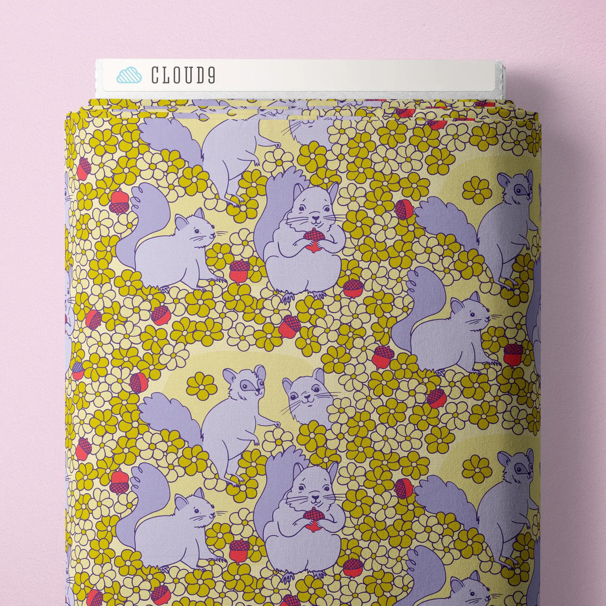 PREORDER Dec 26 | Forest Friends by The Good Twin | Playful Squirrels 228669 by Cloud9 | Sold by Half Yard