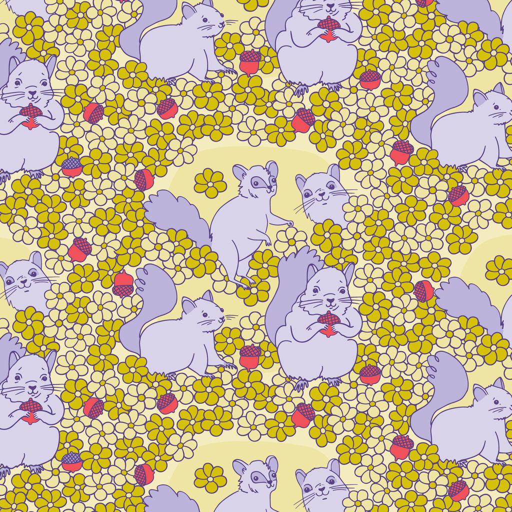 PREORDER Dec 26 | Forest Friends by The Good Twin | Playful Squirrels 228669 by Cloud9 | Sold by Half Yard