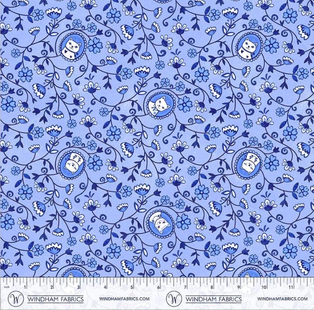Chateau Meow Bundle | Whistler Studios | Windham | Panel and 3 Half Yard Coordinates