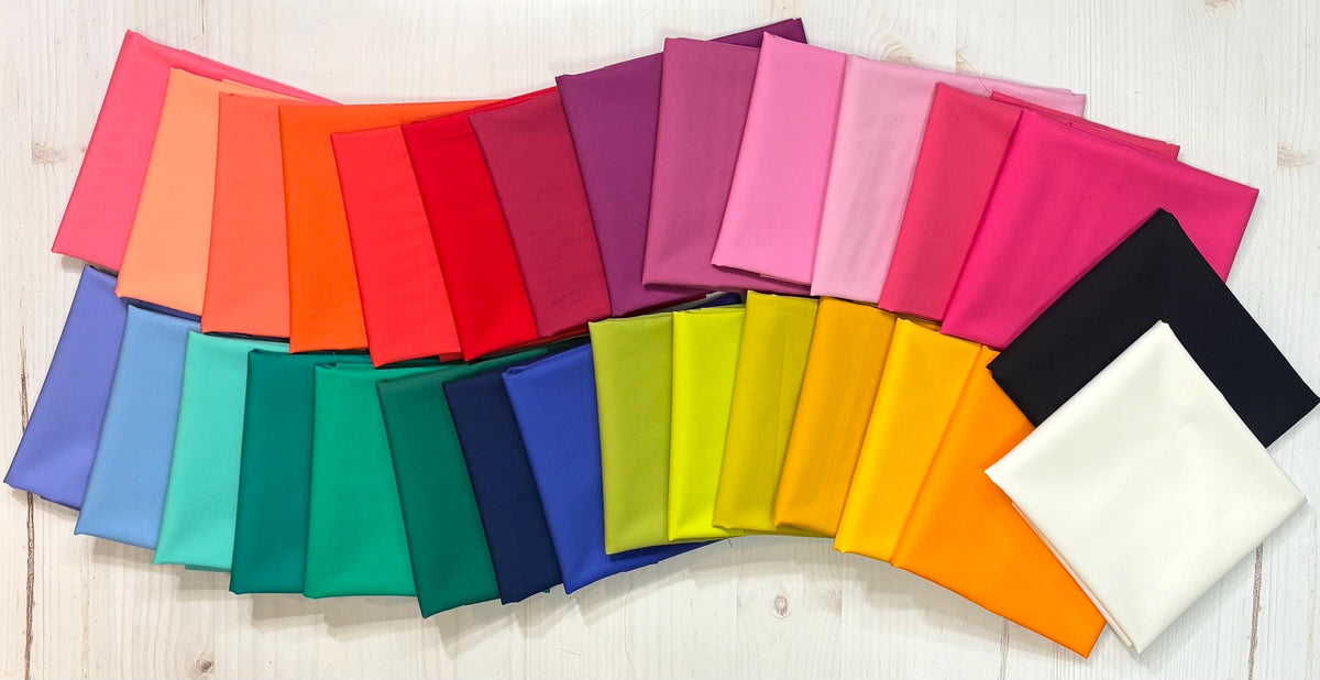 AGF Pure Solids | Art Gallery Fabrics 100% Cotton | Half Yard or Full Yard Bundle 29 Colors