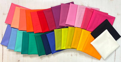 AGF Pure Solids | Art Gallery Fabrics 100% Cotton | Half Yard or Full Yard Bundle 29 Colors