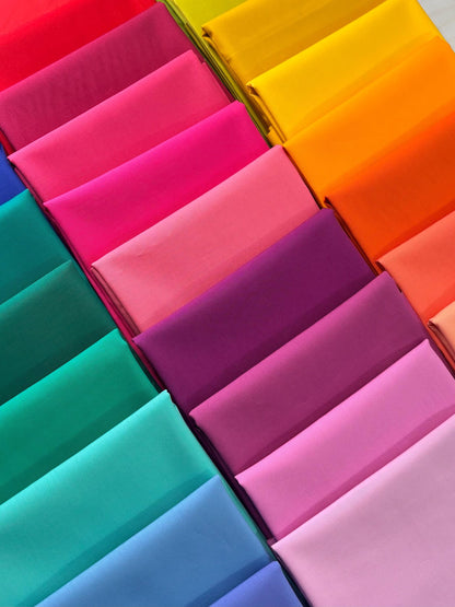 AGF Pure Solids | Art Gallery Fabrics 100% Cotton | Half Yard or Full Yard Bundle 29 Colors