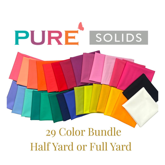 AGF Pure Solids | Art Gallery Fabrics 100% Cotton | Half Yard or Full Yard Bundle 29 Colors