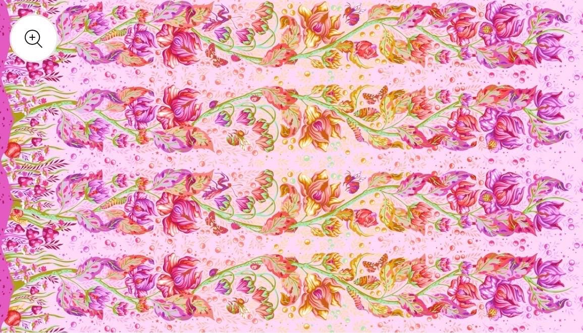 PRE-ORDER, Tula Pink Down to Earth, Grow Up in Afterglow, FreeSpirit Fabrics, 100% Cotton, March 2027 Release
