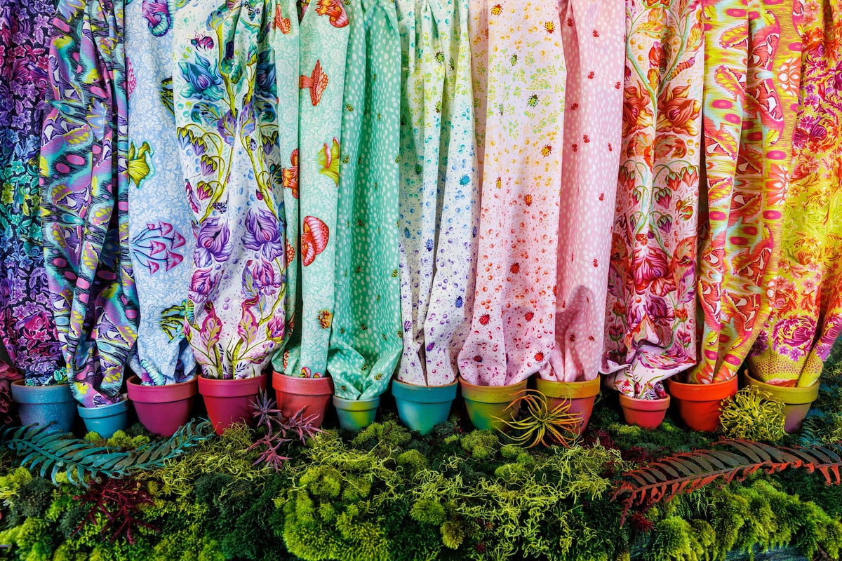 PRE-ORDER, Tula Pink Down to Earth, Grow Up in Daybreak, FreeSpirit Fabrics, 100% Cotton, March 2027 Release
