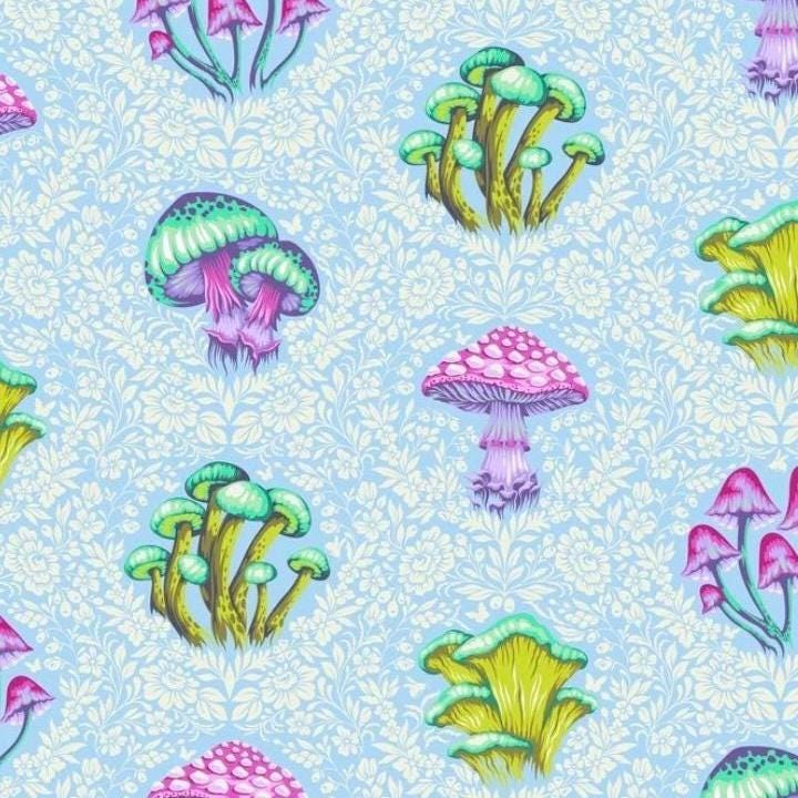 PRE-ORDER, Tula Pink Down to Earth, Morel Support in Daybreak, FreeSpirit Fabrics, 100% Cotton, March 2027 Release