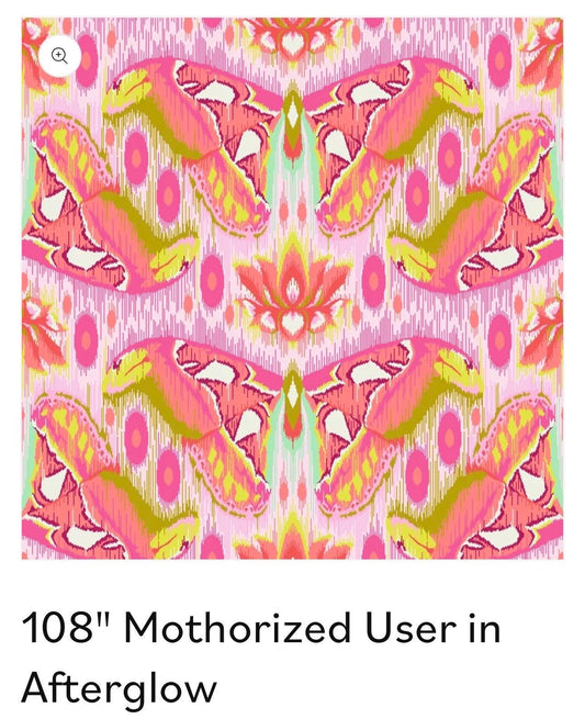 PRE-ORDER, Tula Pink Down to Earth, Motherized User in Afterglow - 108” Wideback, FreeSpirit Fabrics, 100% Cotton, March 2027 Release
