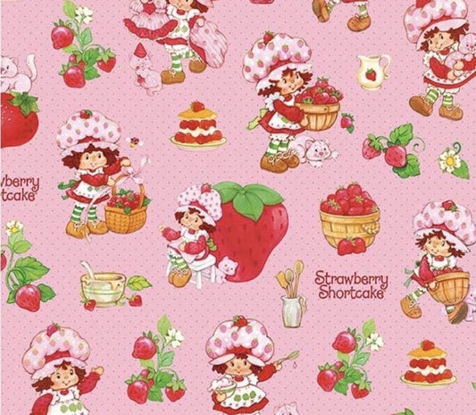 PRE-Order November | The World of Strawberry Shortcake™ Main Pink, Sold by Half Yard