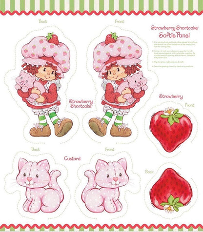 PRE-Order November | The World of Strawberry Shortcake™ Softie Panel, Sold by Panel