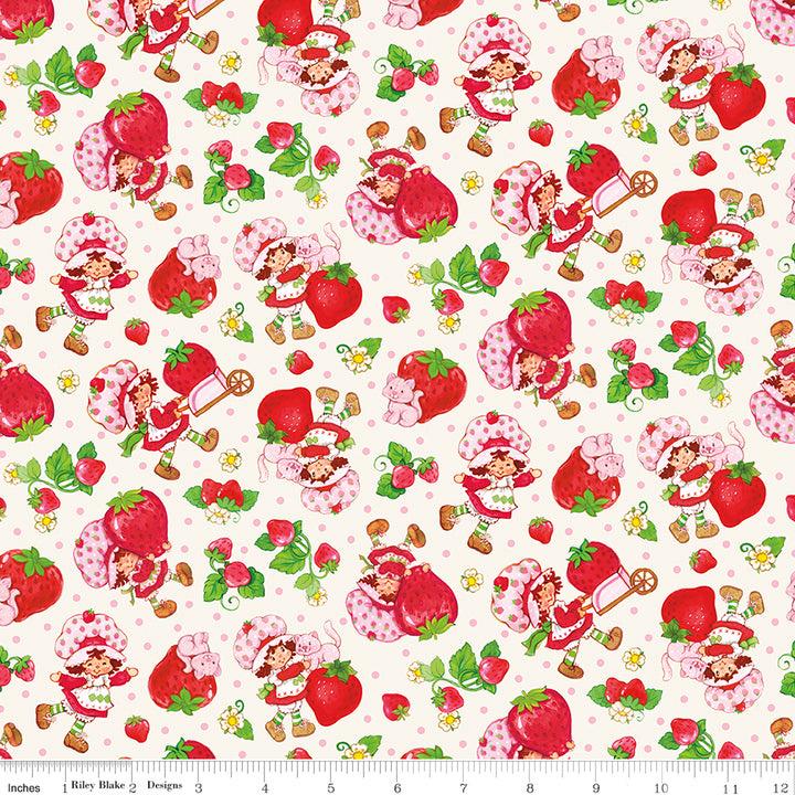 PRE-Order November | The World of Strawberry Shortcake™ Toss Cream, Sold by Half Yard