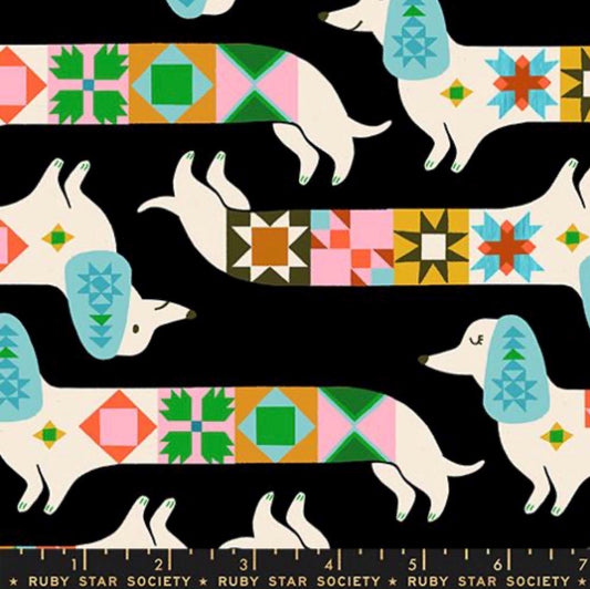 Quilty Dog Soft Black RS5213 13 1 800 Notion Ruby Star | Sold by the Half Yard