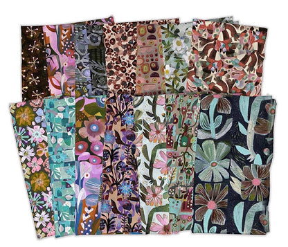 PRE-ORDER, Este MacLeod Botanica Half Yard Bundle, 14pc, Free Spirit Fabric, Cut In House, Florals, HY_BOTANICA14, January 2027 Release