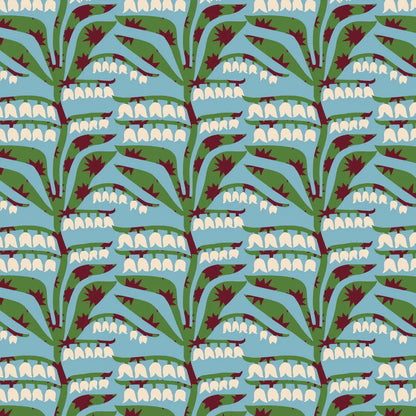 PREORDER Dec 26 | Folka Lily | Blue/Green 229902 by Cloud9 | Sold by Half Yard