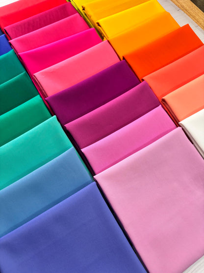 AGF Pure Solids | Art Gallery Fabrics 100% Cotton | Half Yard or Full Yard Bundle 29 Colors