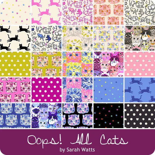 PREORDER RSS | Oops! All Cats -5" Charm Pack  | May 2027 | Half Yard