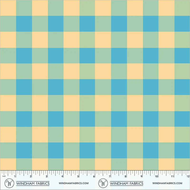 PRE-Order Heather Ross | Boat Race - Big Picnic Sky Blue | Half Yard - March 2027