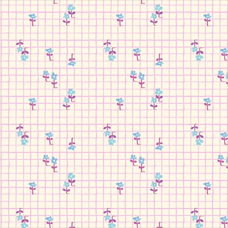 PRE-Order Heather Ross | Boat Race - Trellis Pink | Half Yard - March 2027