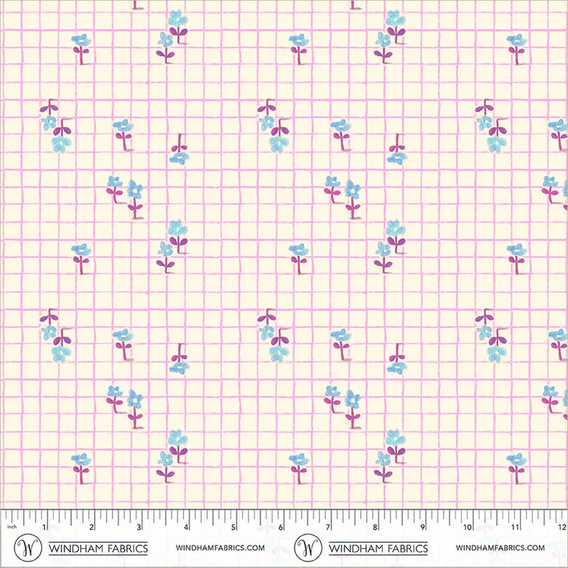 PRE-Order Heather Ross | Boat Race - Trellis Pink | Half Yard - March 2027